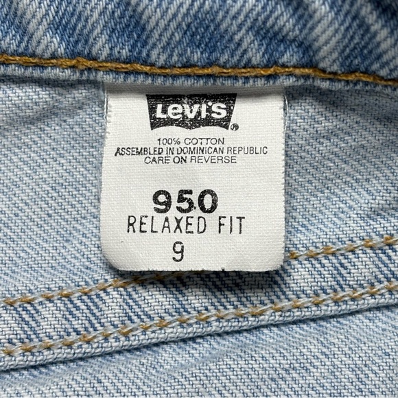 Vintage Levi's Shorts Womens 9 Orange Tab High Rise 90s Light Wash 37950 - Picture 2 of 5